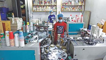 Paper Cups' Factory in Dhaka