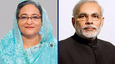 Sheikh Hasina and Narendra Modi