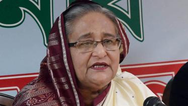 Prime Minister Sheikh Hasina addressing a press conference 