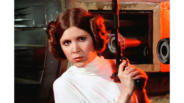 Carrie Fisher in the “Star Wars: A New Hope”.