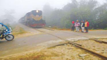 Risky railway crossing