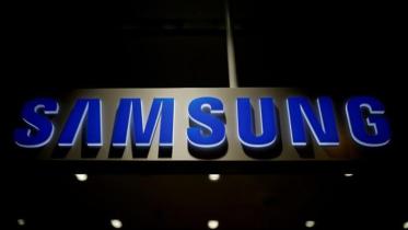 The logo of Samsung Electronics