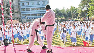 self-defense at Rafiqul Islam Mohila College.jpg