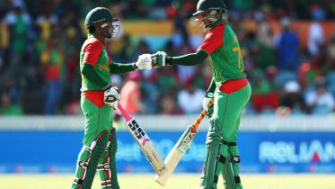 Crucial partnership between Mushfiqur Rahim and Shakib Al Hasan