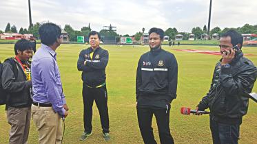 Shakib Al Hasan and Minhazul Abedin