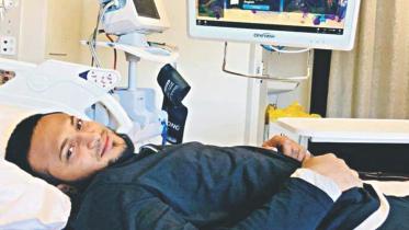 Bangladesh's star all-rounder Shakib Al Hasan starts treatment