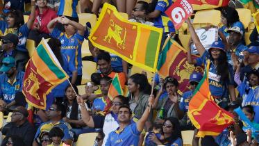 Sri Lanka supporters celebrate