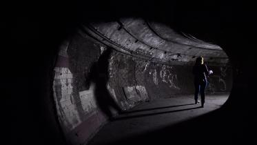 Underground tube station