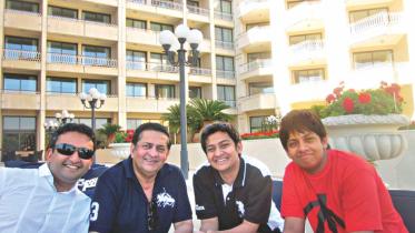 Syed Fahim Munaim with his sons