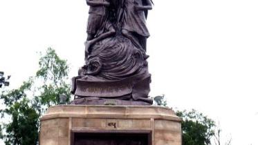 The statue of Mahatma Gandhi