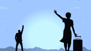 Woman-Waving-Goodbye