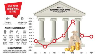 govt borrowings go up