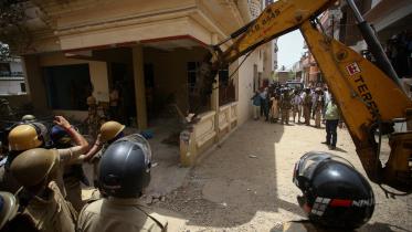 india Uttar Pradesh authorities demolish Muslim properties