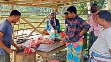 Jashore village buying beef in instalments