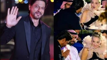 Sharon Stone star struck by SRK at Red Sea Festival