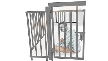 teen in cell