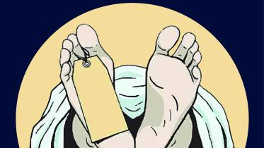 Pedestrian dies after covered van overturns and crushes him