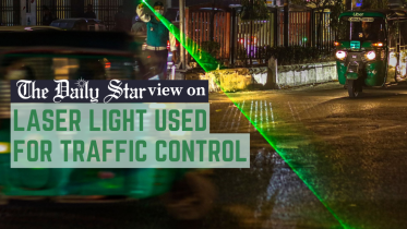 laser light for traffic control