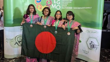 Bangladesh girls' maths olympiad team