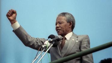 Nelson Mandela in 1990