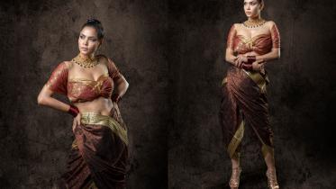 art of draping a sari