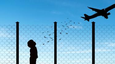 Child on plane without passport-ticket