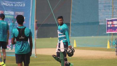 Shakib against India
