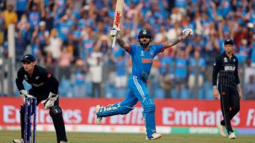 Virat Kohli's 50th one-day international hundred