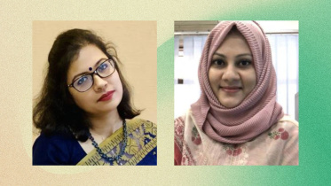 Sunanda Baidya, Associate Professor in the Department of Biochemistry & Molecular Biology at the University of Chittagong (left), and Tahsina Farah Sanam, Associate Professor at the Institute of Appropriate Technology, Bangladesh University of Engineering