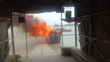 Fishing boat fire