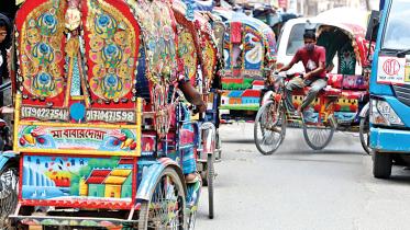 Impact of illegal rickshaws on Dhaka's traffic