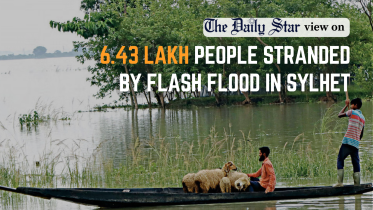 6.43 lakh people stranded by flash flood in sylhet