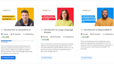 Google Cloud Skill Boost AI courses