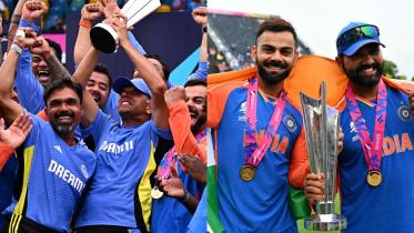 Rahul Dravid, Virat Kohli and Rohit Sharma.jpg