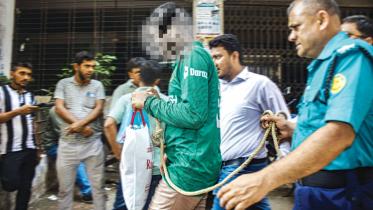 Dhaka College student Faiyaz remand and rope tying