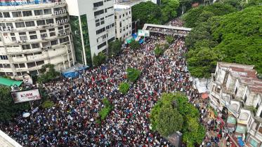 Shahbag, Dhaka on August 5, 2024