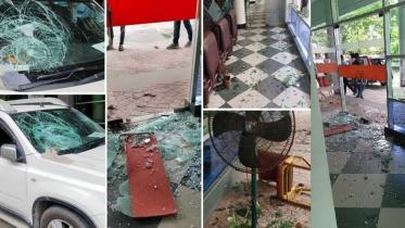 East West Media Group's office vandalised