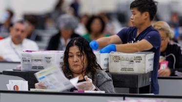 early vote counts in US election 2024