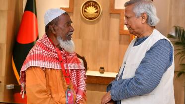 Chief Adviser Yunus visits Abu Sayed's family