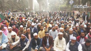 madrasa teachers protest