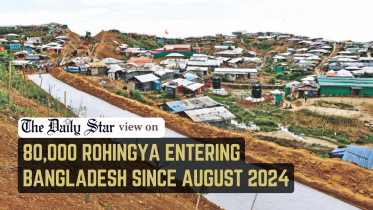 80,000 rohingya entering Bangladesh since August 2024