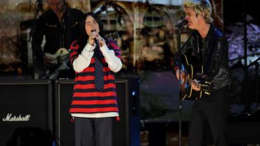 Billie Eilish joins Green Day on stage at FireAid concerts