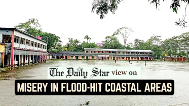 misery in flood-hit coastal areas in Bangladesh 