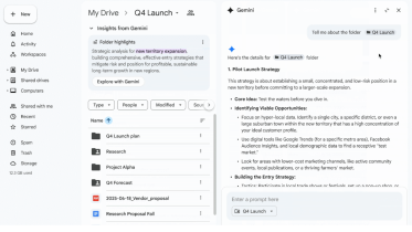 Google Drive folder summaries
