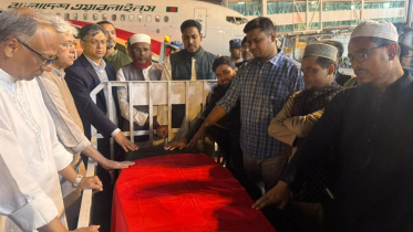 Osman Hadi janaza at Sangsad Bhaban