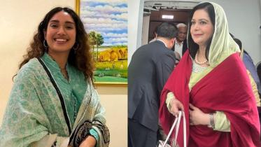 Tarique Rahman’s Wife and Daughter Arrive in Gulshan