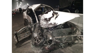 bus car collision elevated expressway