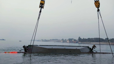 Sunken ferry rajanigandha