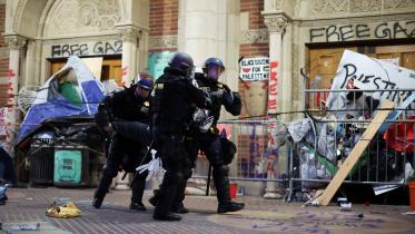 arrests on US college campuses