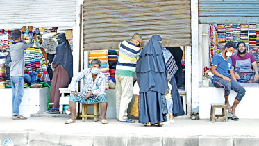 People buying clothes